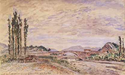 De Pont de Lesdiguieres, nabij Grenoble, 1883